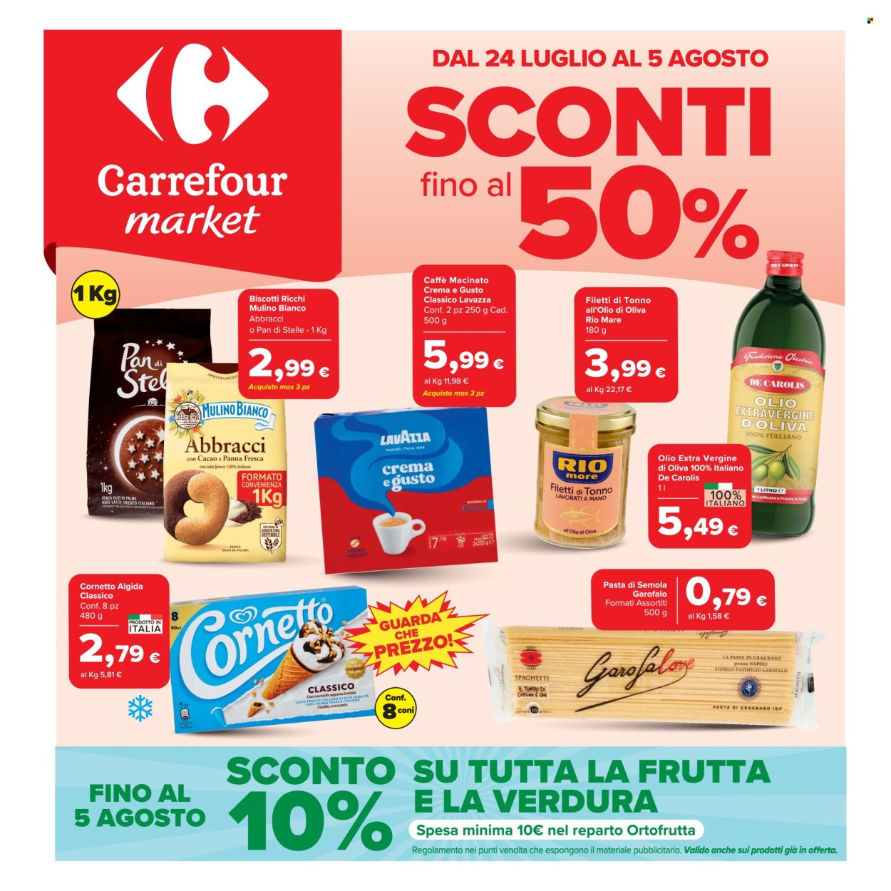 Volantino Carrefour - 24/7/2026 - 5/8/2026. Pagina 1