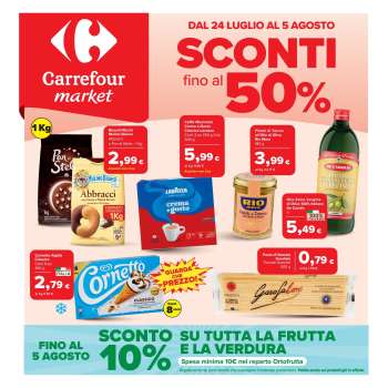 Volantino Carrefour - 24/7/2026 - 5/8/2026.