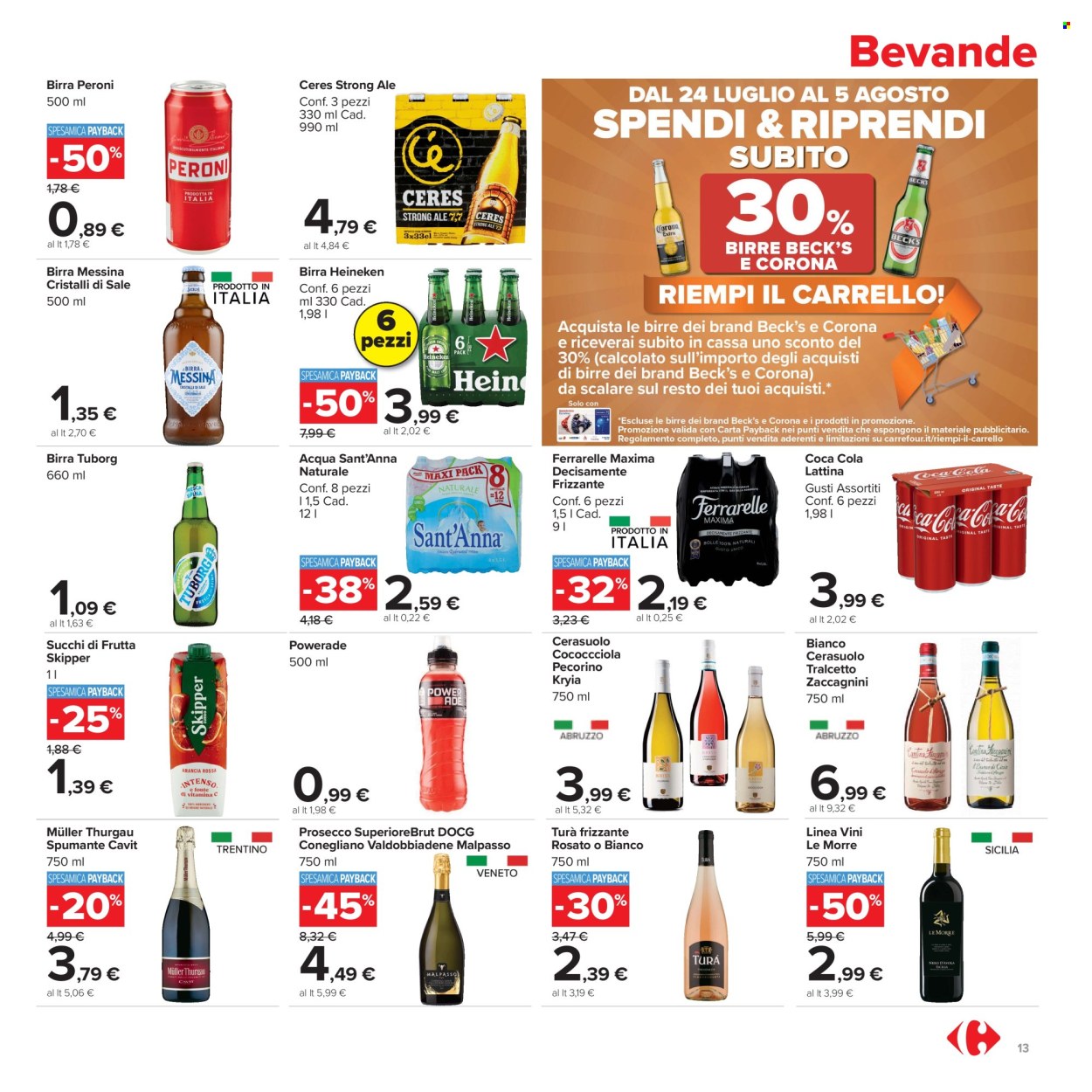Volantino Carrefour - 24/7/2026 - 5/8/2026. Pagina 13