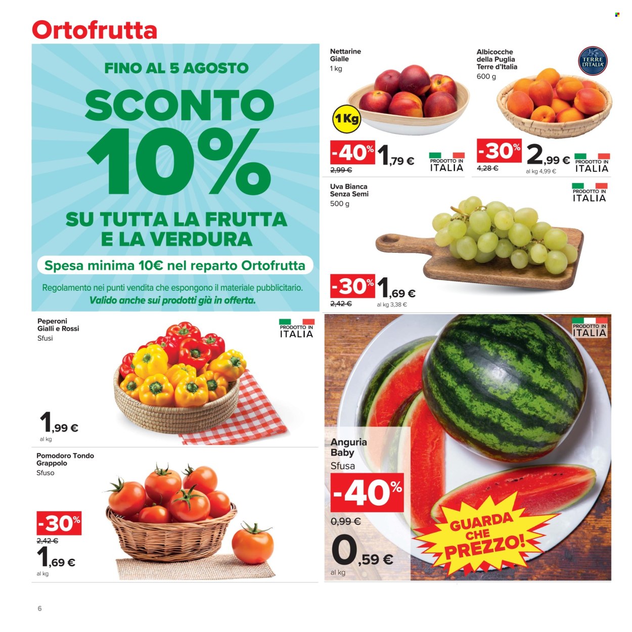 Volantino Carrefour - 24/7/2026 - 5/8/2026. Pagina 6