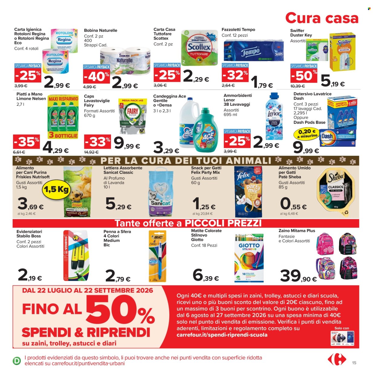 Volantino Carrefour - 24/7/2026 - 5/8/2026. Pagina 15