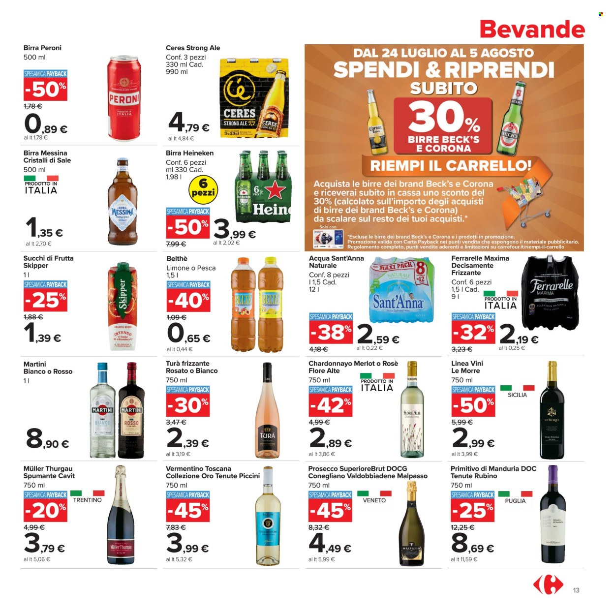 Volantino Carrefour - 24/7/2026 - 5/8/2026. Pagina 13