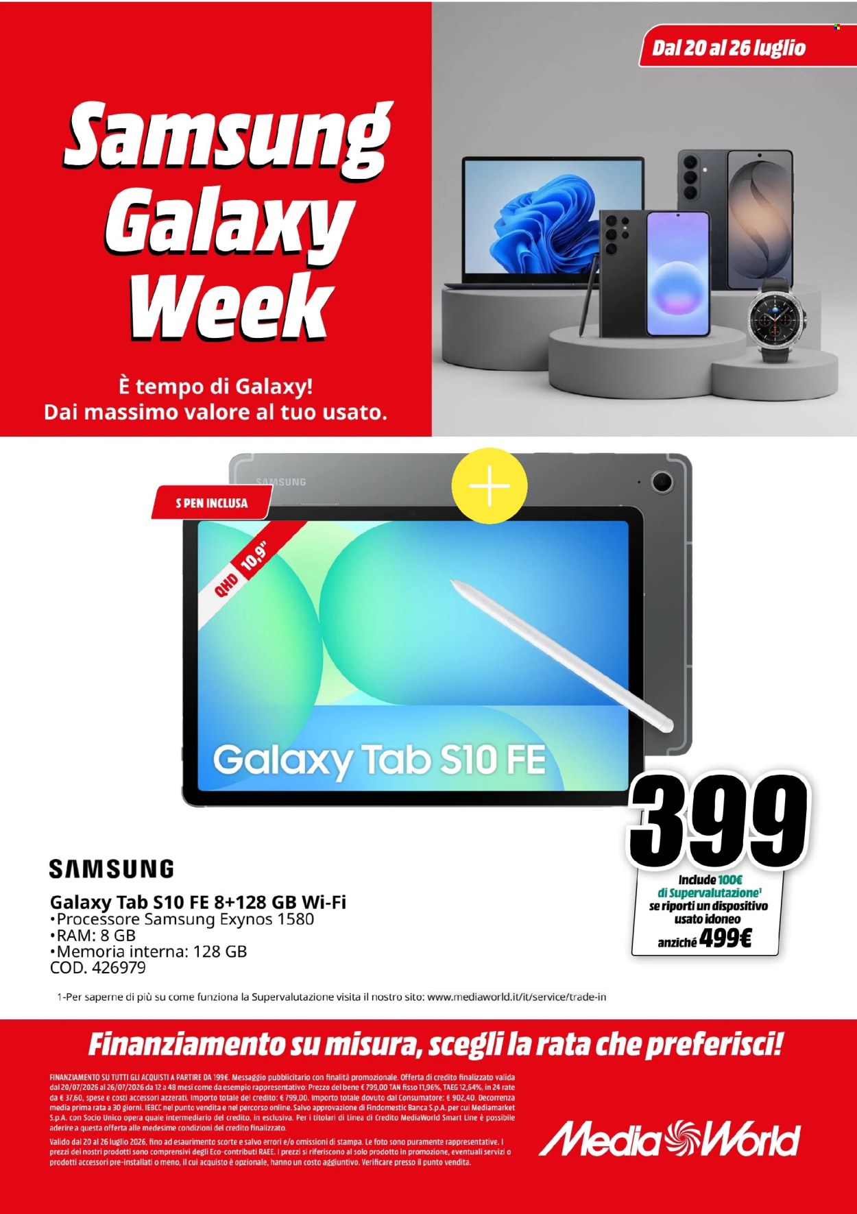 Volantino MediaWorld - 20/7/2026 - 26/7/2026. Pagina 7