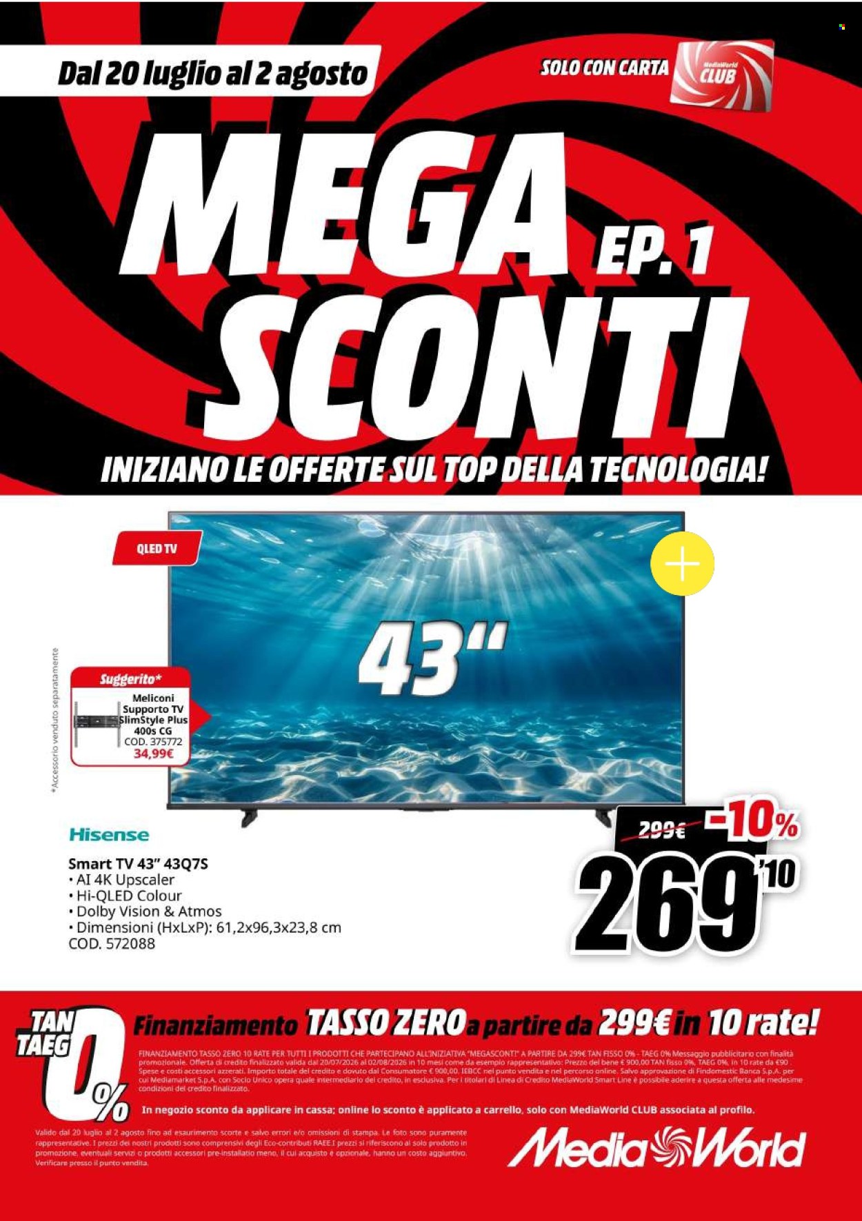 Volantino MediaWorld - 20/7/2026 - 2/8/2026. Pagina 8