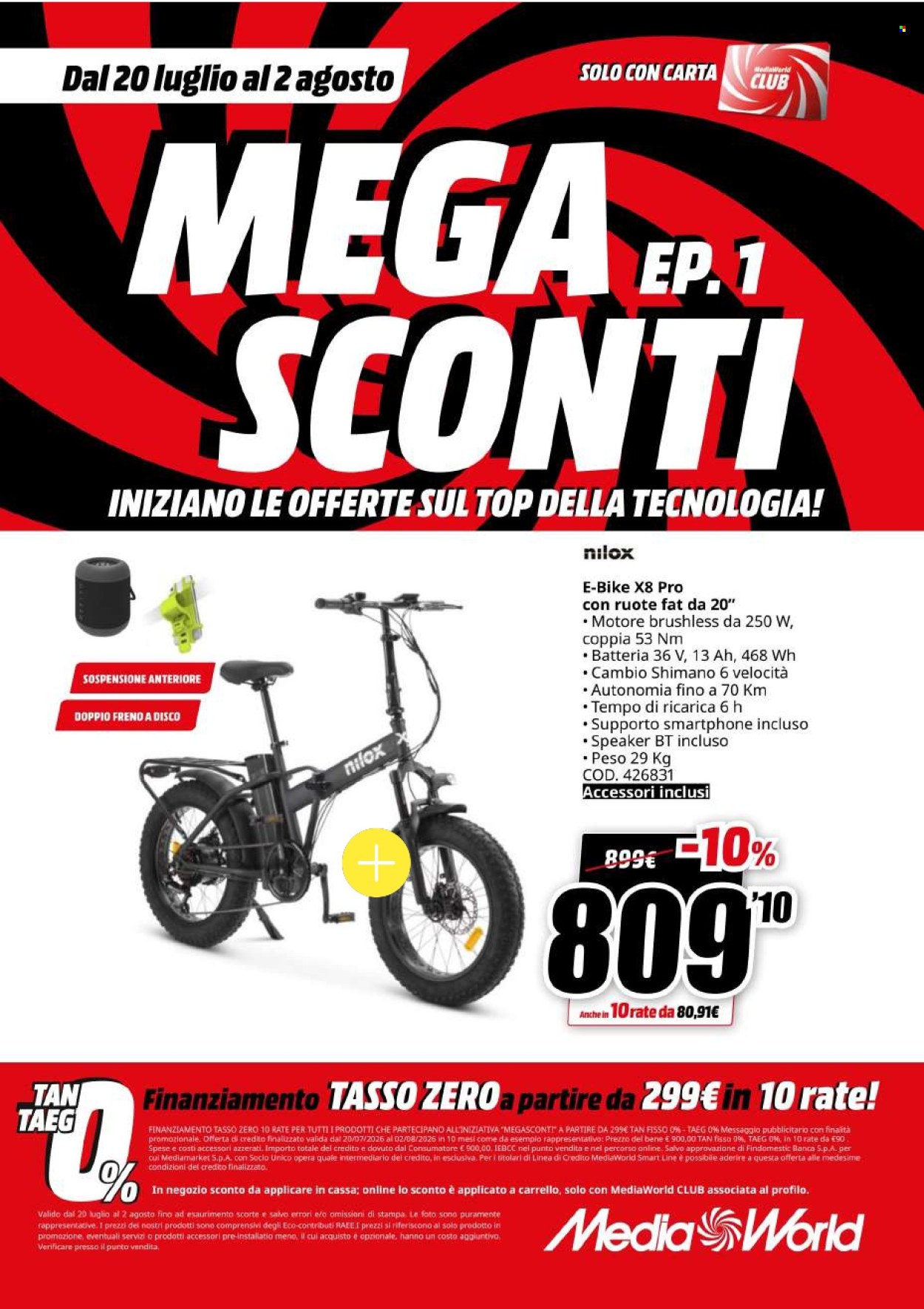 Volantino MediaWorld - 20/7/2026 - 2/8/2026. Pagina 14
