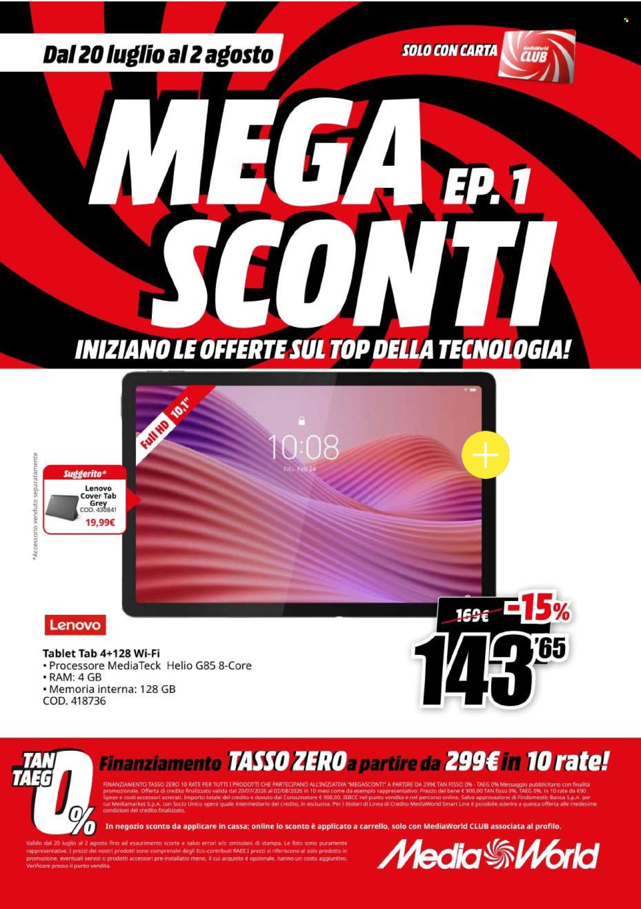 Volantino MediaWorld - 20/7/2026 - 2/8/2026. Pagina 15