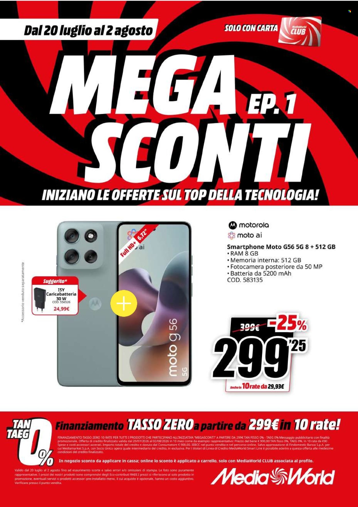 Volantino MediaWorld - 20/7/2026 - 2/8/2026. Pagina 21