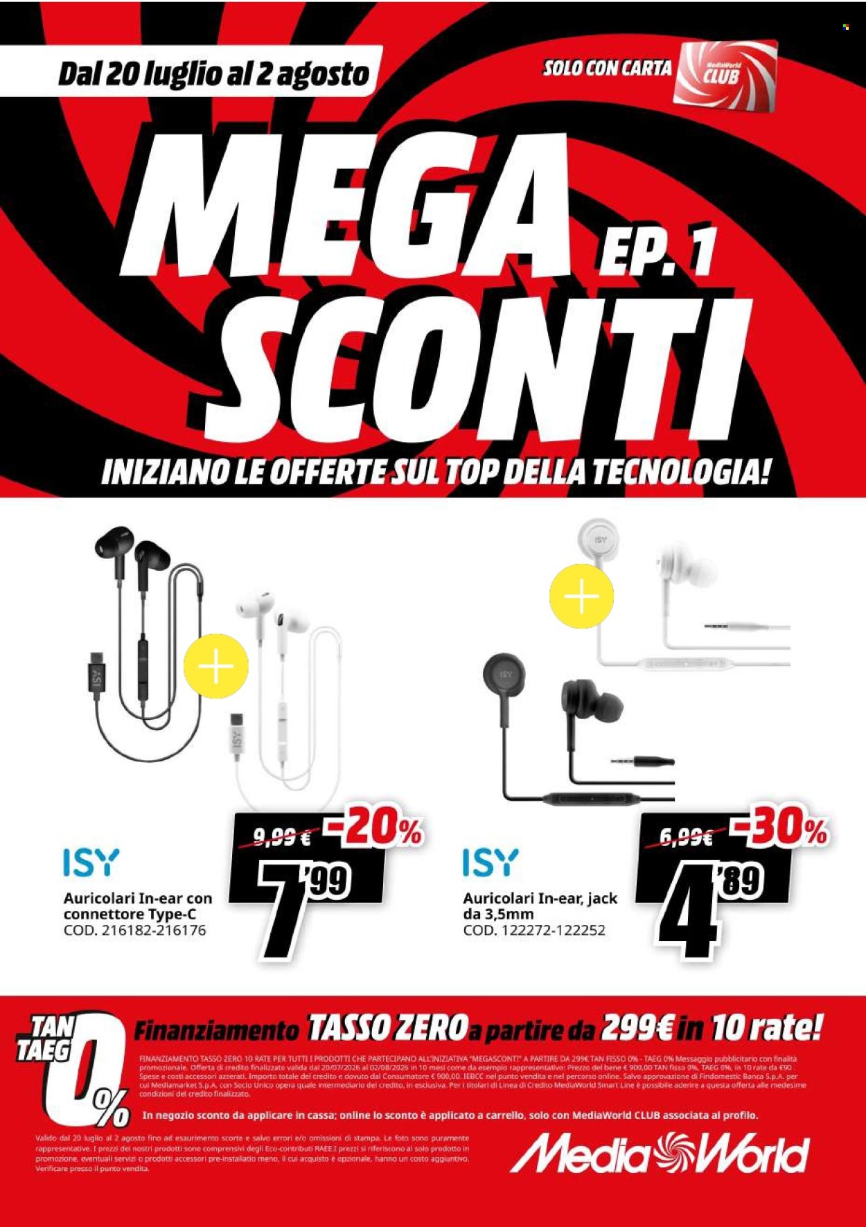 Volantino MediaWorld - 20/7/2026 - 2/8/2026. Pagina 31