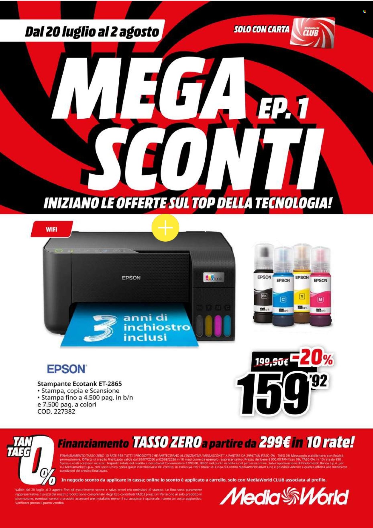 Volantino MediaWorld - 20/7/2026 - 2/8/2026. Pagina 38