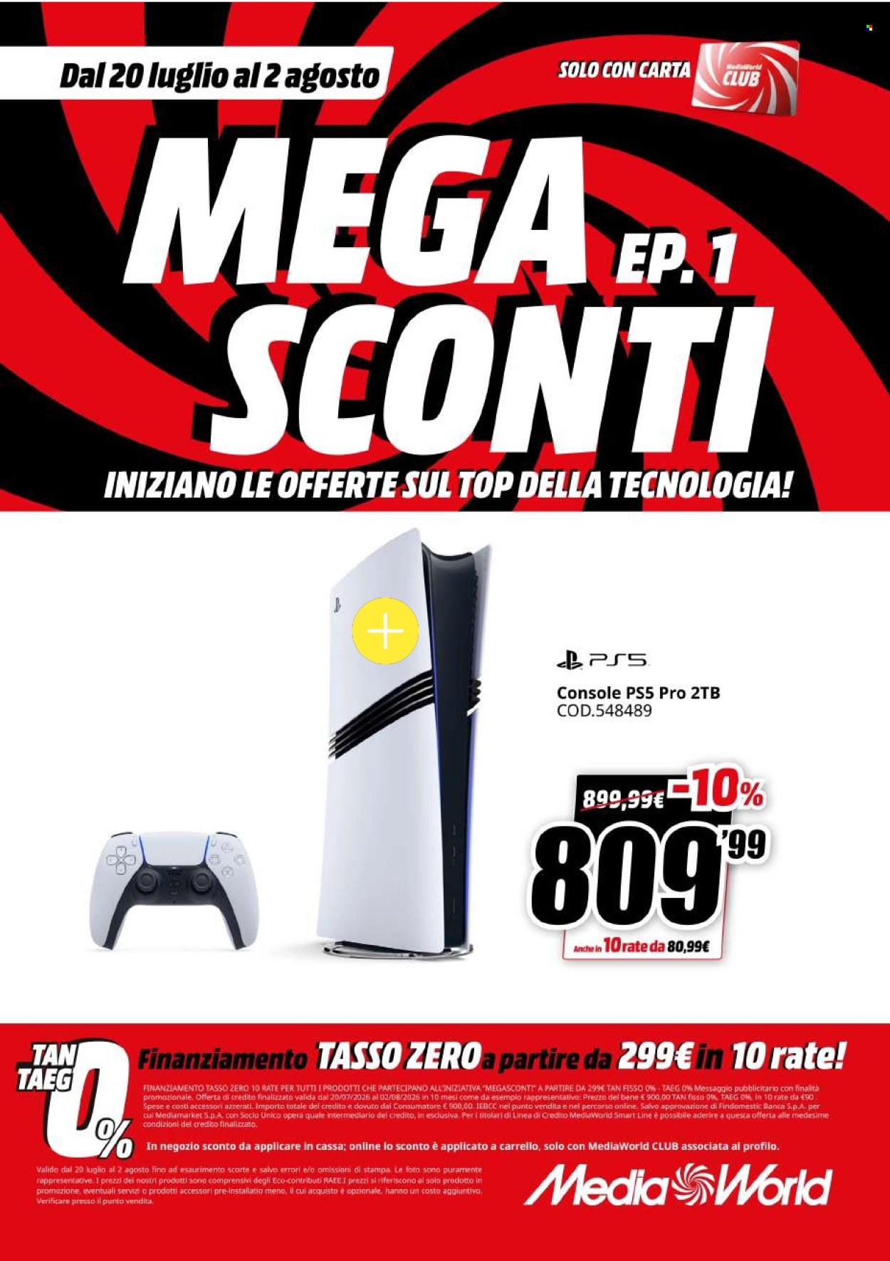 Volantino MediaWorld - 20/7/2026 - 2/8/2026. Pagina 44