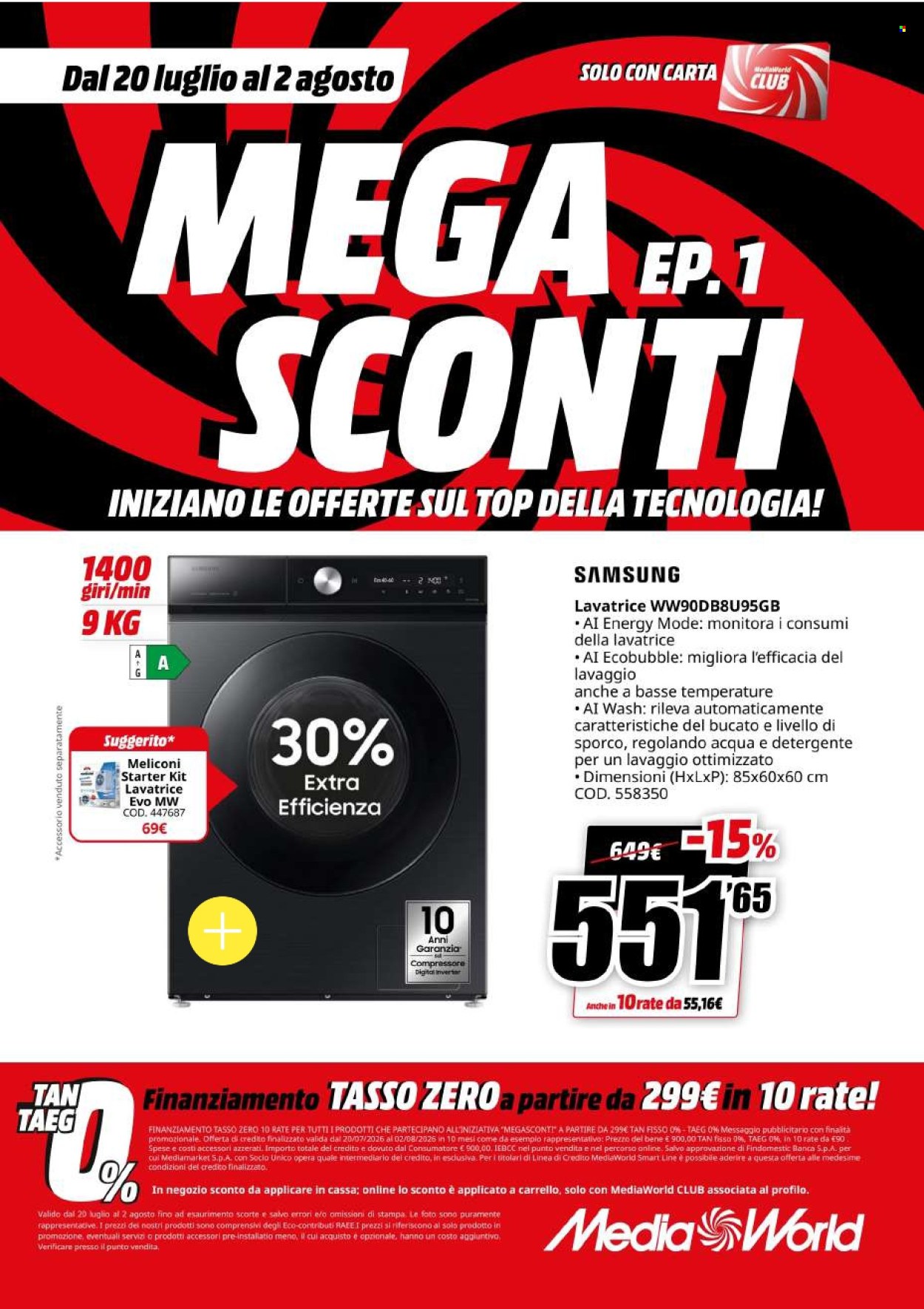 Volantino MediaWorld - 20/7/2026 - 2/8/2026. Pagina 55