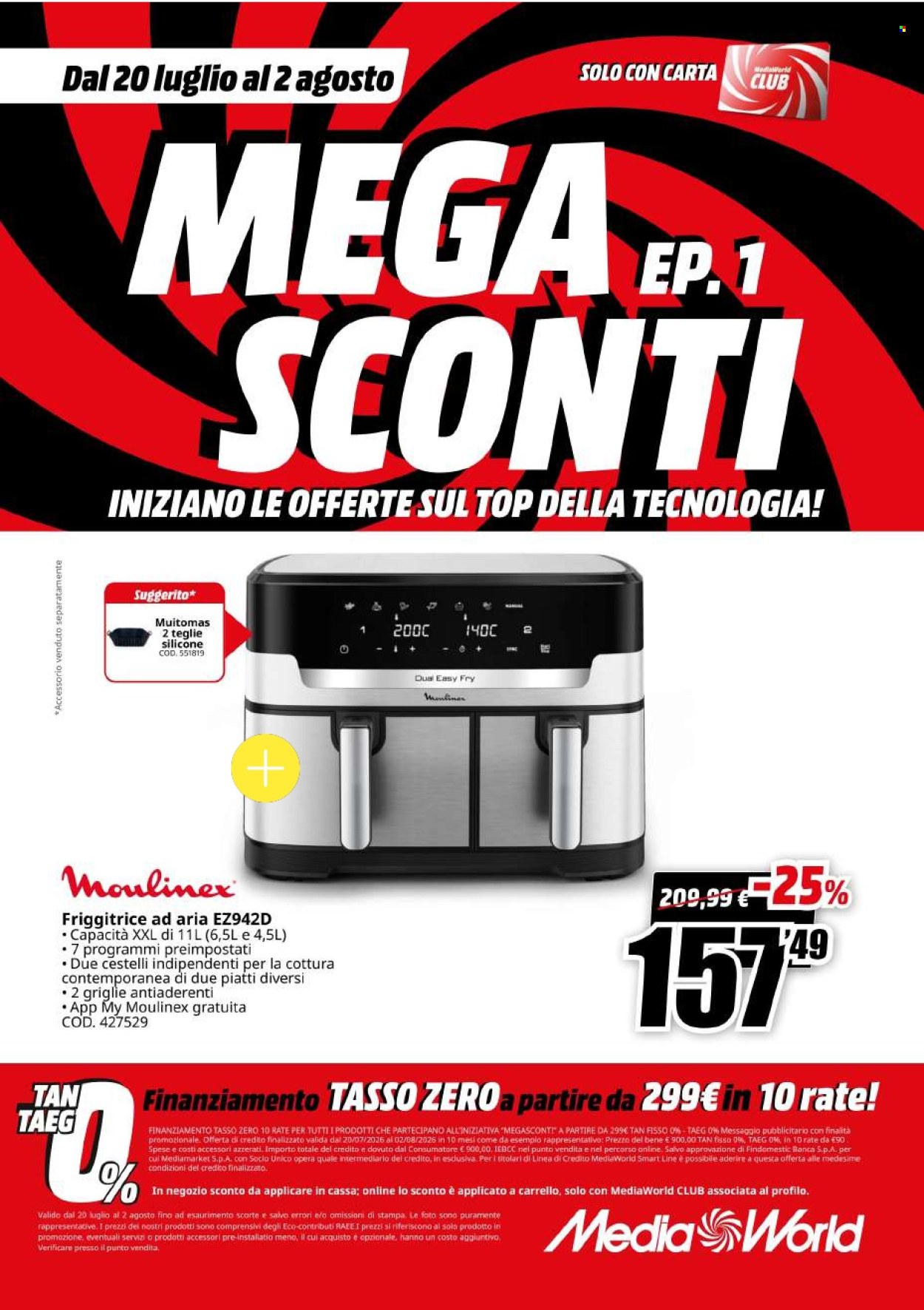 Volantino MediaWorld - 20/7/2026 - 2/8/2026. Pagina 58