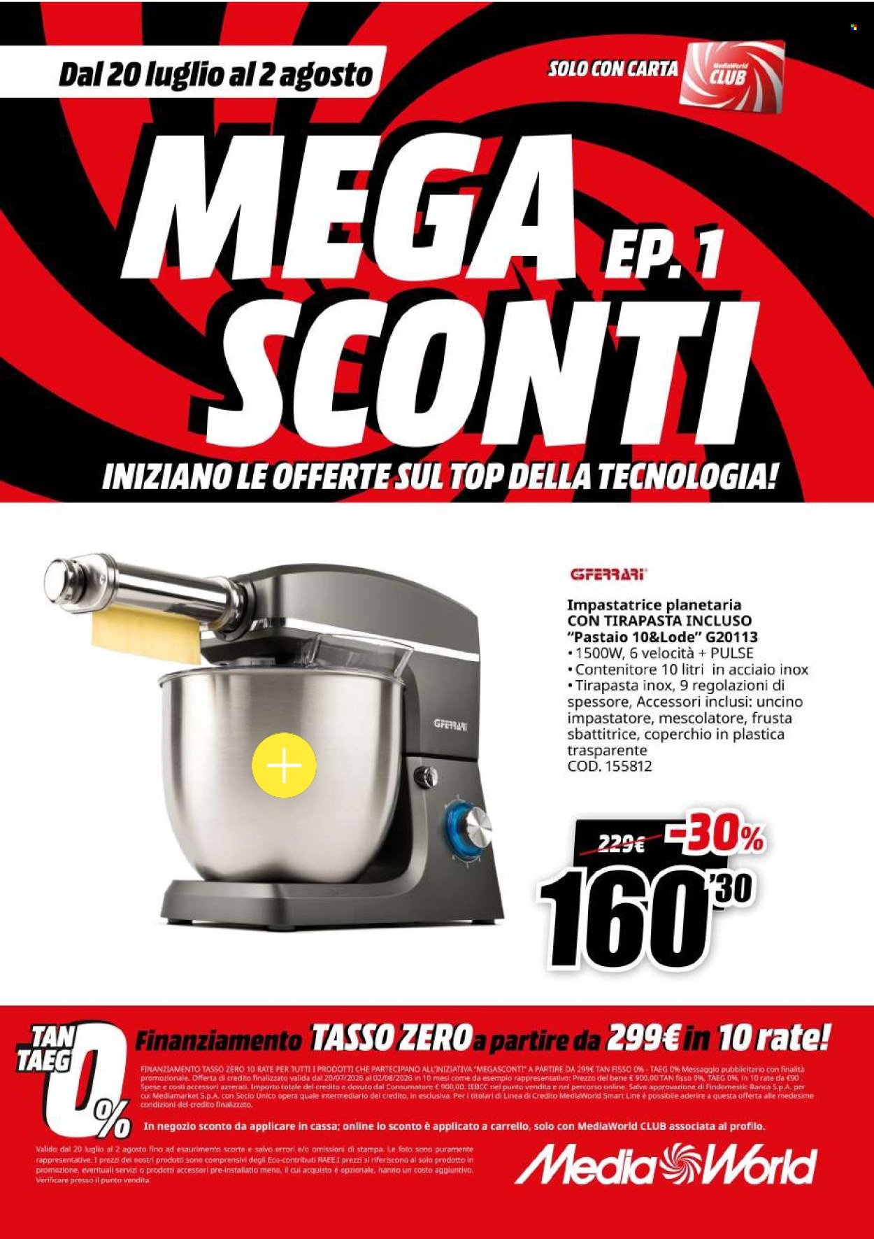Volantino MediaWorld - 20/7/2026 - 2/8/2026. Pagina 59