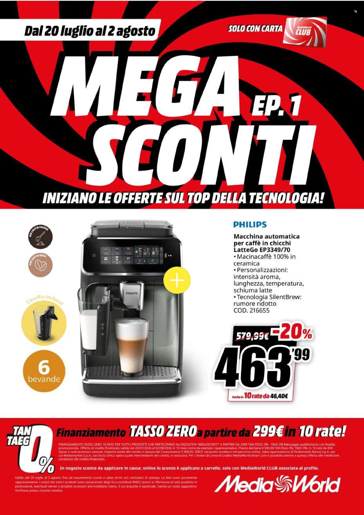 Volantino MediaWorld - 20/7/2026 - 2/8/2026. Pagina 61