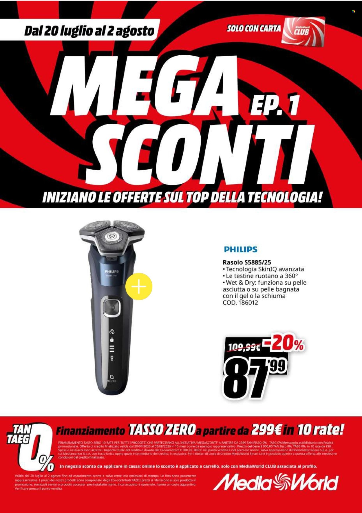 Volantino MediaWorld - 20/7/2026 - 2/8/2026. Pagina 65