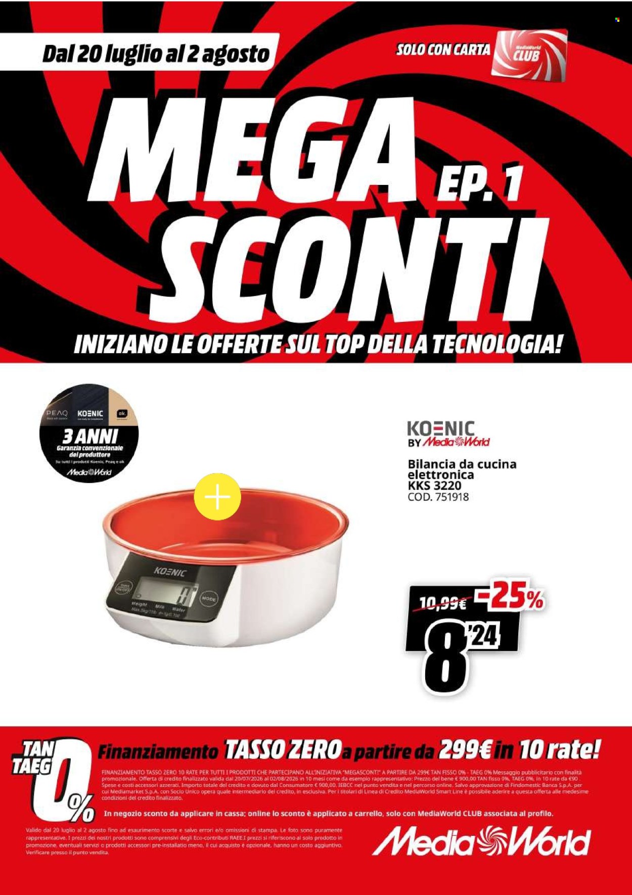 Volantino MediaWorld - 20/7/2026 - 2/8/2026. Pagina 67