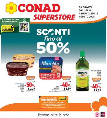 Volantino Conad Superstore - 30/7/2026 - 12/8/2026.