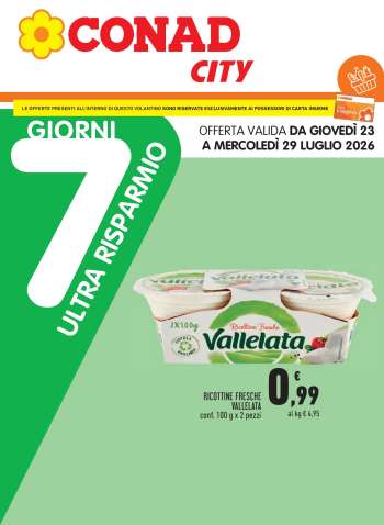 Volantino Conad City - 23/7/2026 - 29/7/2026.