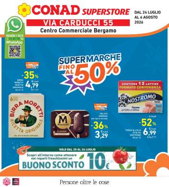 Volantino Conad Superstore - 24/7/2026 - 6/8/2026.