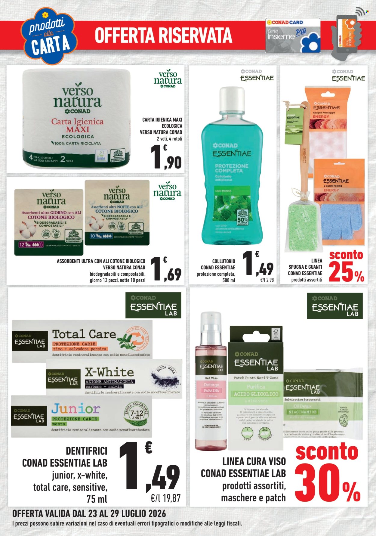 Volantino Spazio Conad - 23/7/2026 - 29/7/2026. Pagina 4