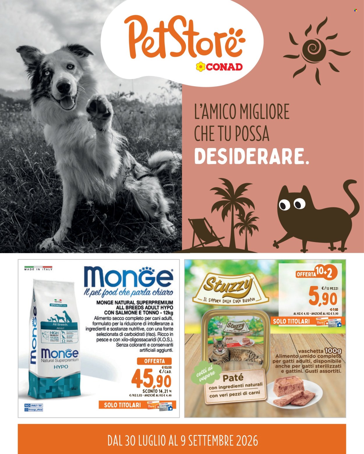 Volantino Pet Store Conad - 30/7/2026 - 9/9/2026. Pagina 1