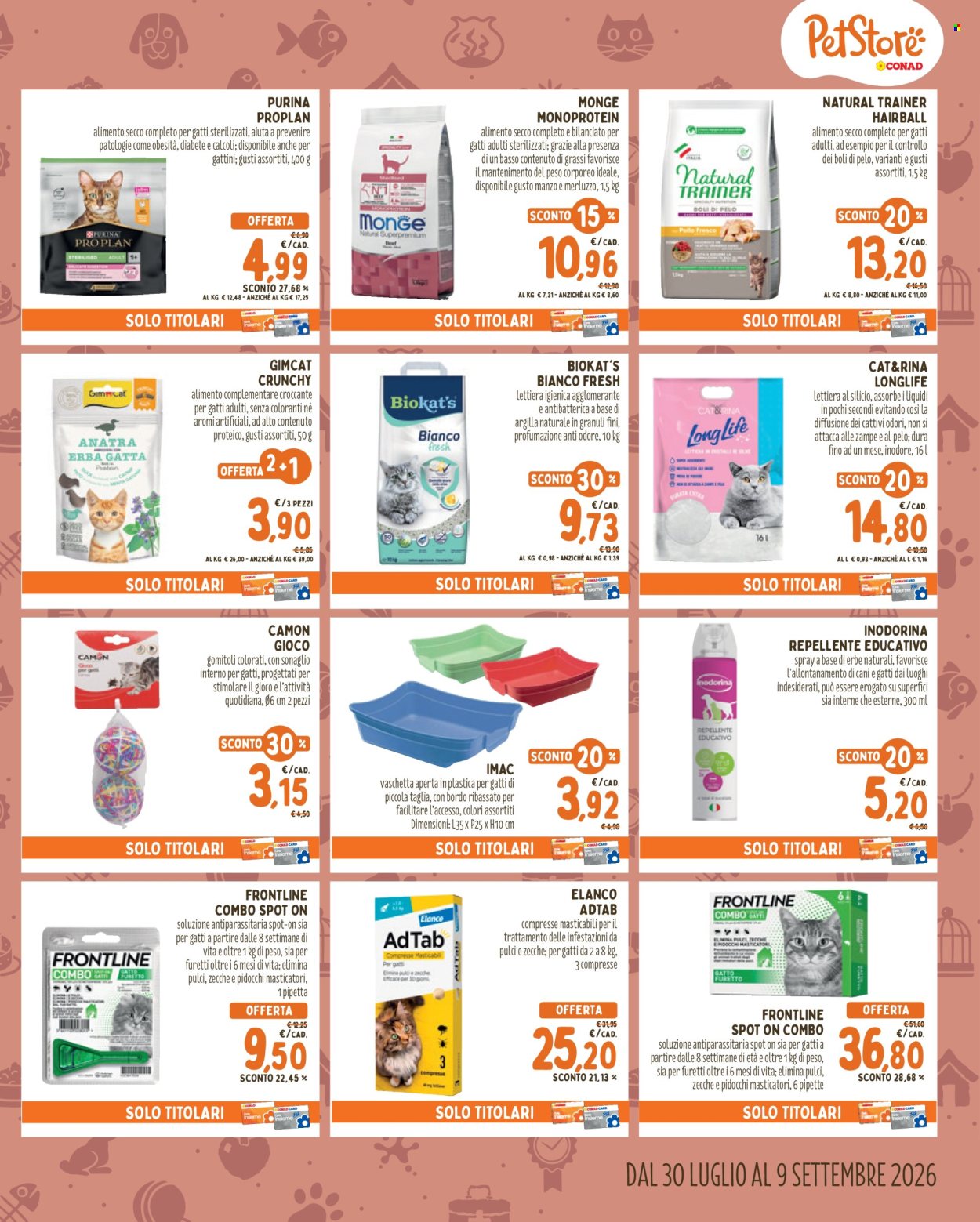 Volantino Pet Store Conad - 30/7/2026 - 9/9/2026. Pagina 5