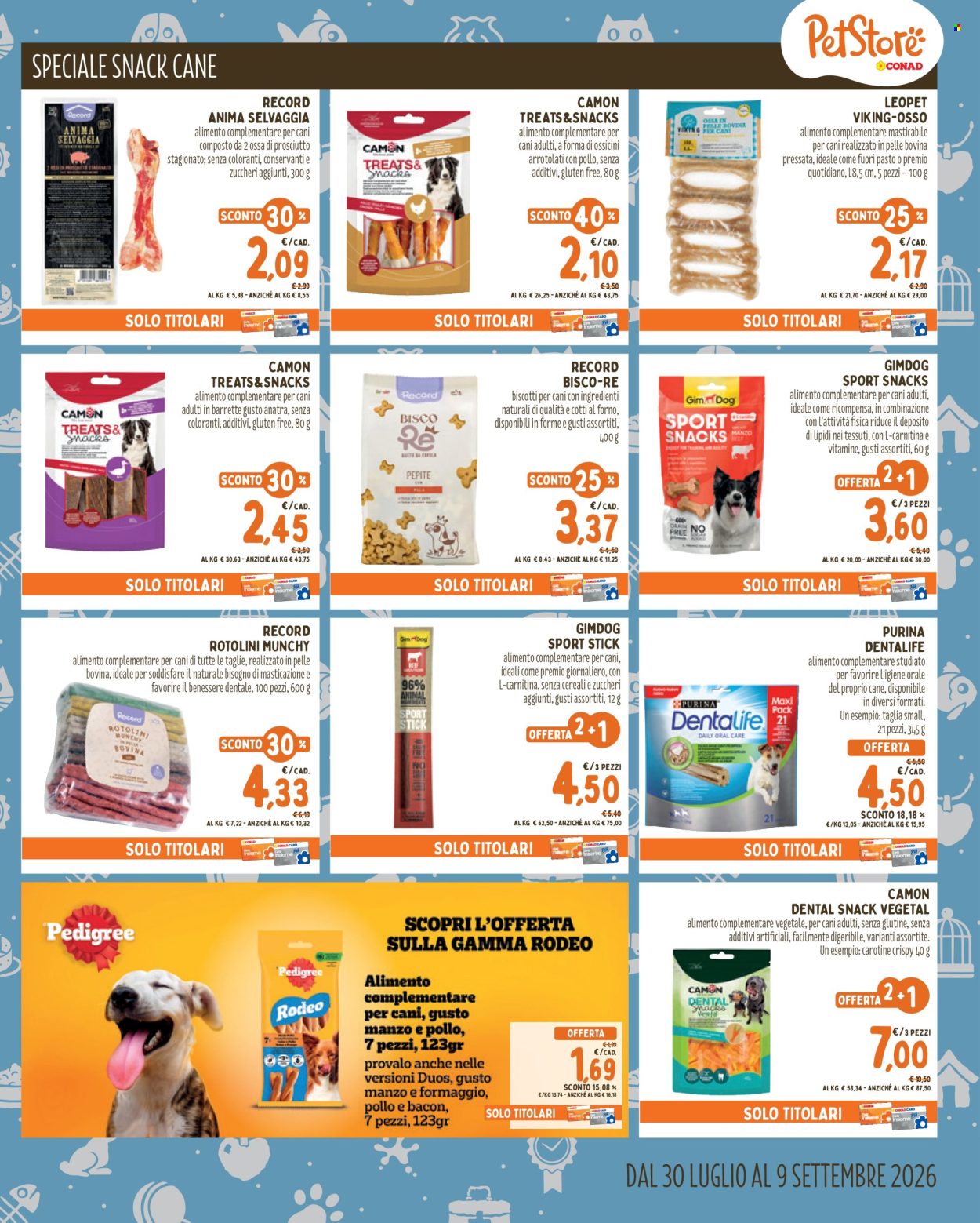 Volantino Pet Store Conad - 30/7/2026 - 9/9/2026. Pagina 7