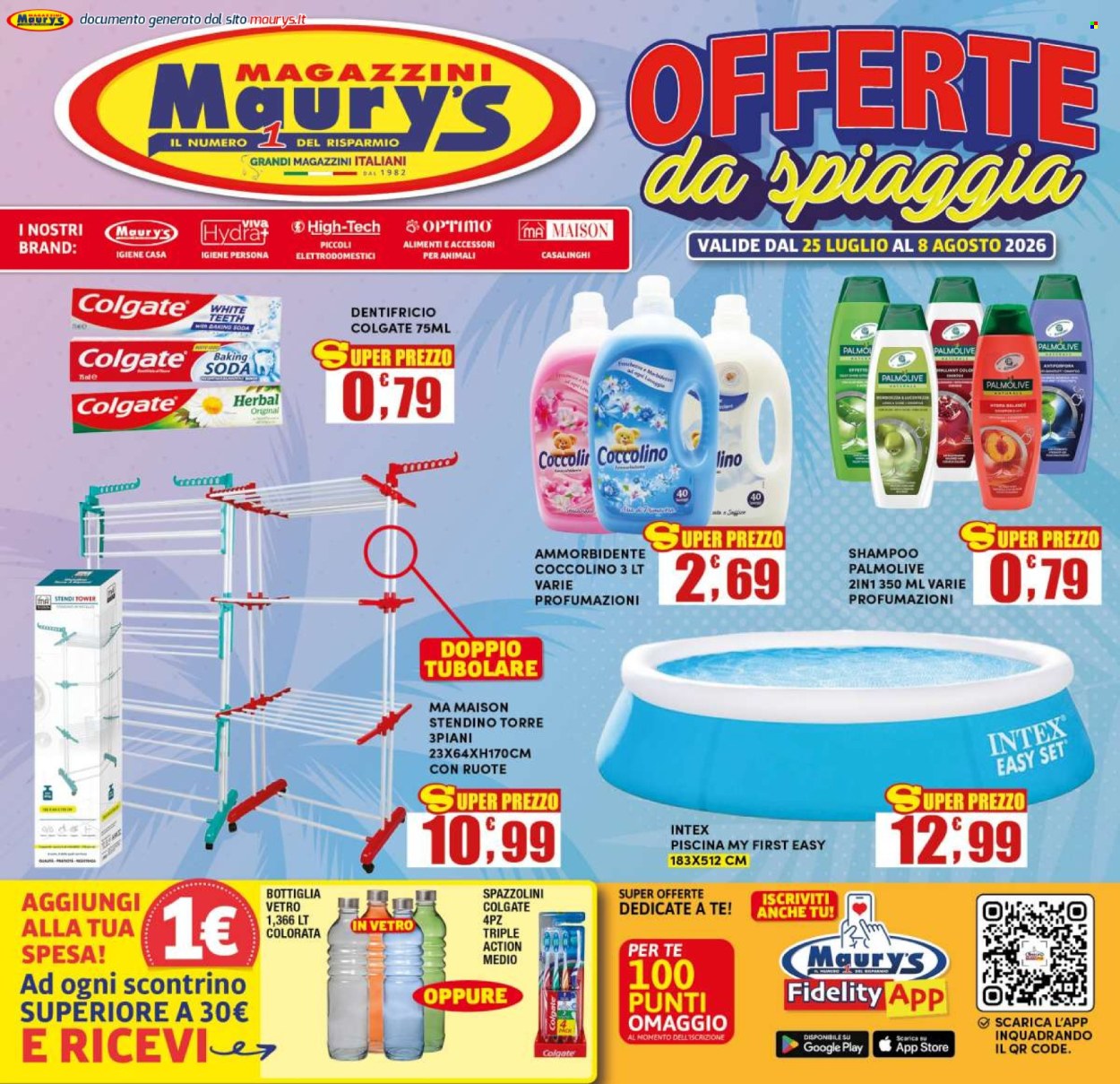Volantino Maury's - 25/7/2026 - 8/8/2026. Pagina 1