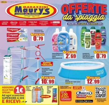 Volantino Maury's - 25/7/2026 - 8/8/2026.
