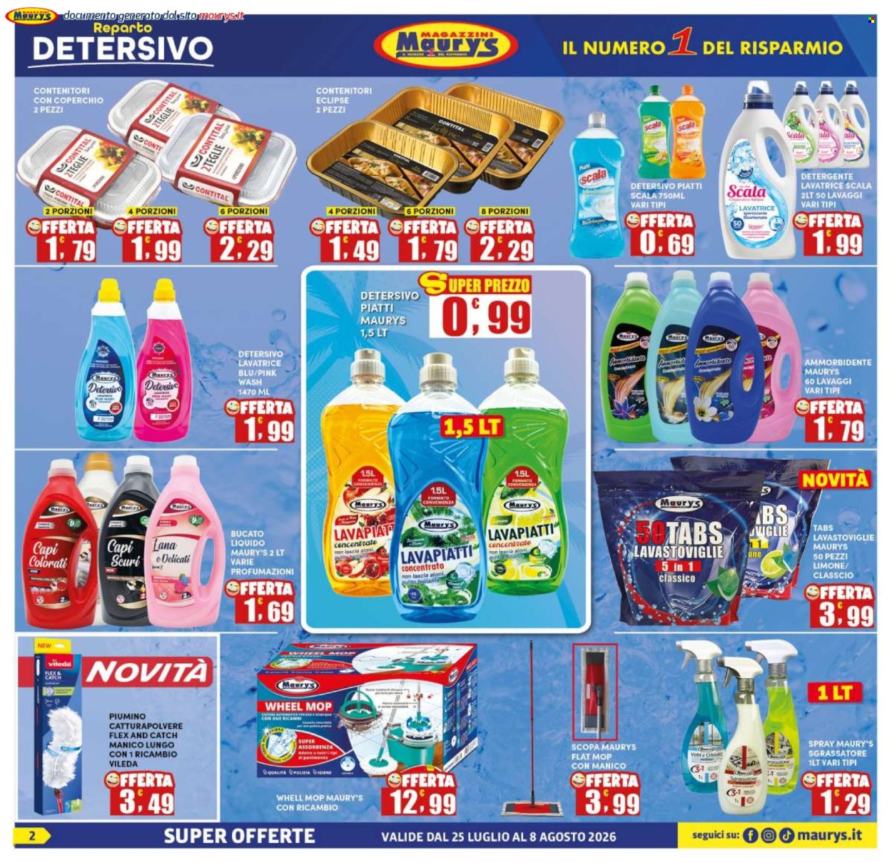 Volantino Maury's - 25/7/2026 - 8/8/2026. Pagina 2