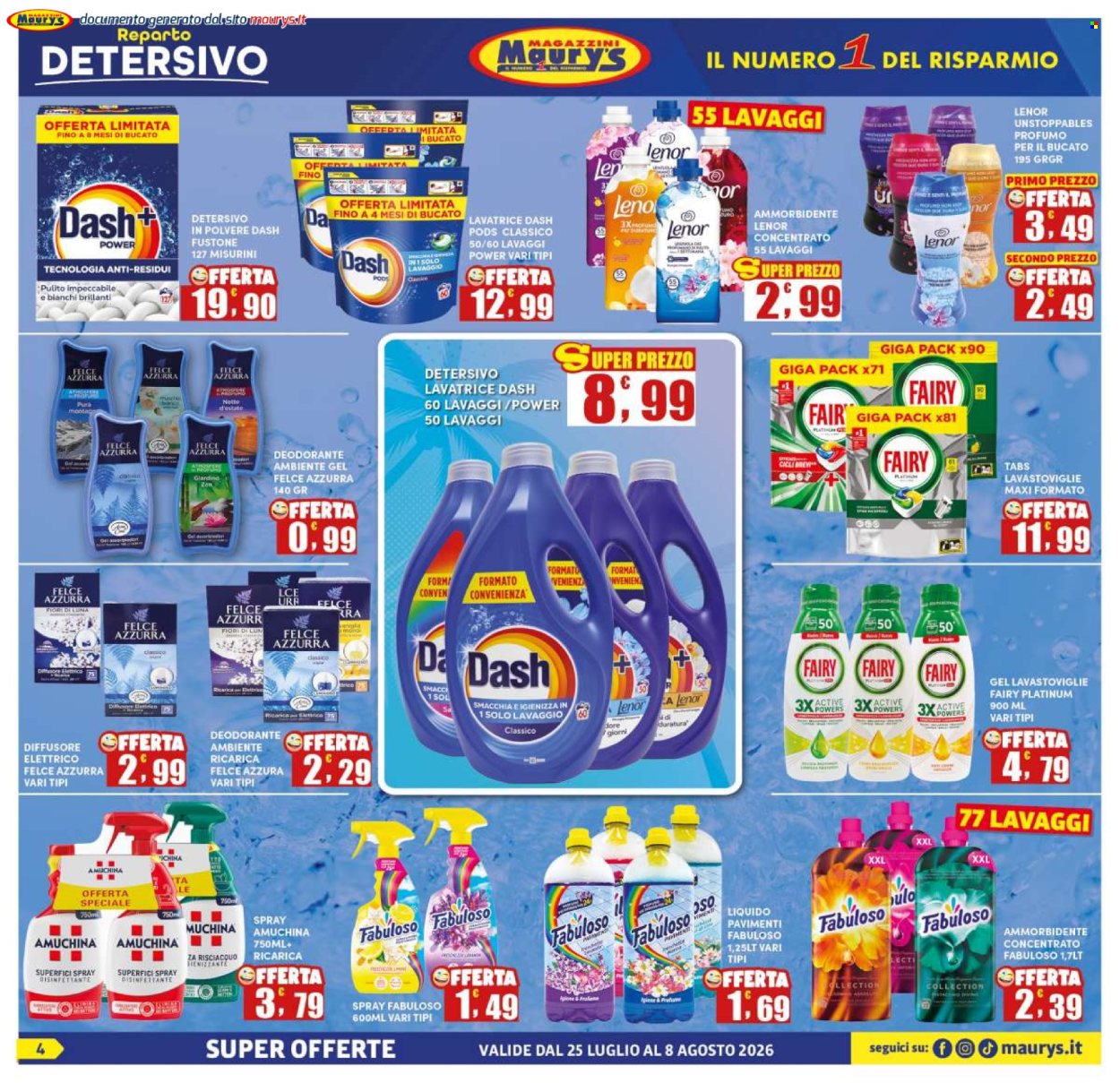 Volantino Maury's - 25/7/2026 - 8/8/2026. Pagina 4