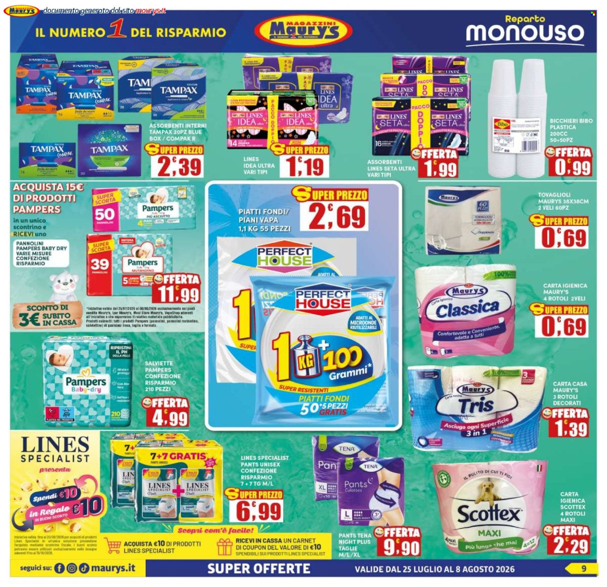 Volantino Maury's - 25/7/2026 - 8/8/2026. Pagina 9