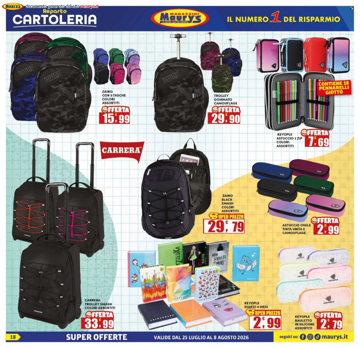 Volantino Maury's - 25/7/2026 - 8/8/2026. Pagina 18