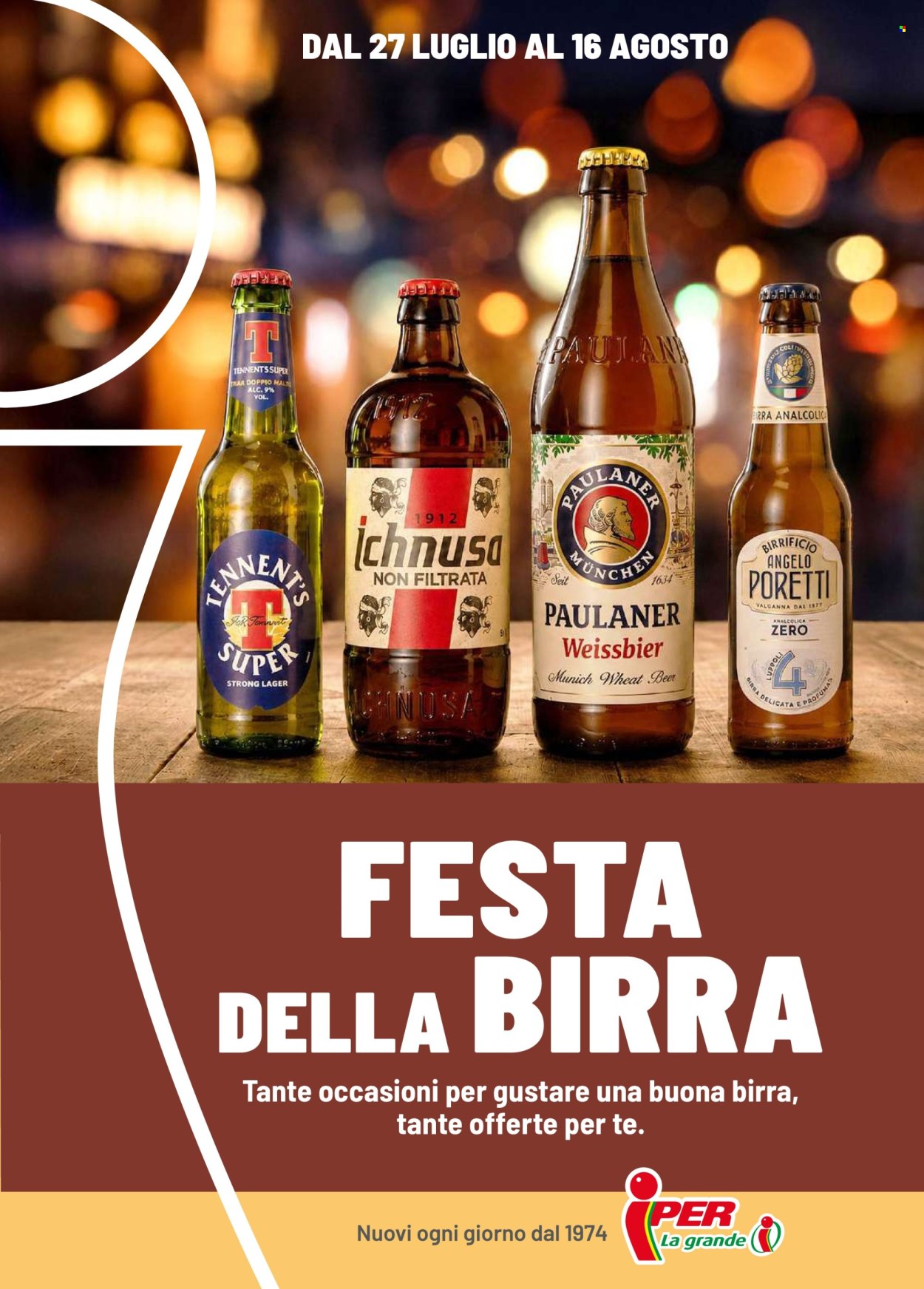 Volantino Iper, La grande i - 27/7/2026 - 16/8/2026. Pagina 1