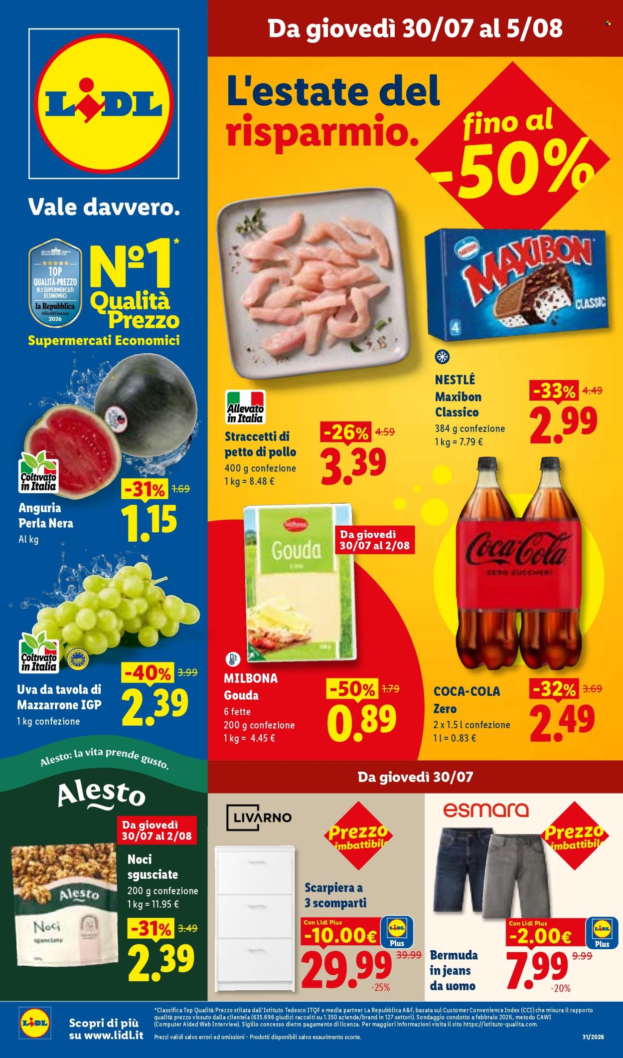 Volantino Lidl - 30/7/2026 - 5/8/2026. Pagina 1