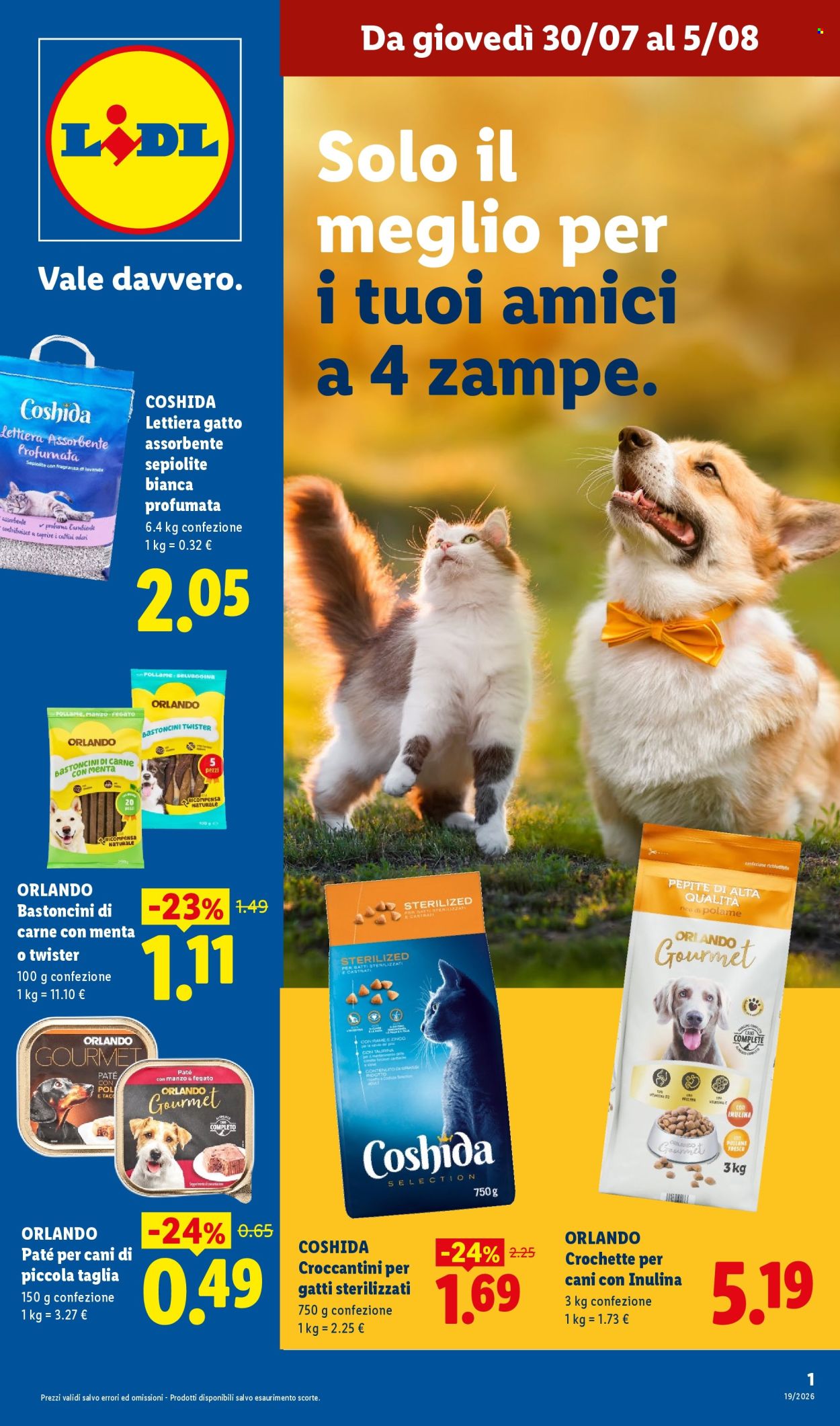 Volantino Lidl - 30/7/2026 - 5/8/2026. Pagina 1