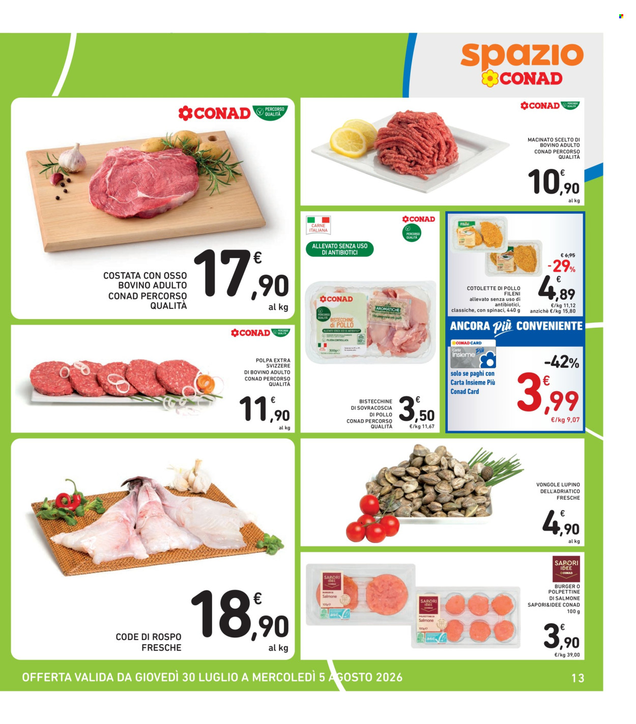 Volantino Spazio Conad - 30/7/2026 - 5/8/2026. Pagina 13