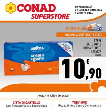 Volantino Conad Superstore - 29/7/2026 - 9/8/2026.
