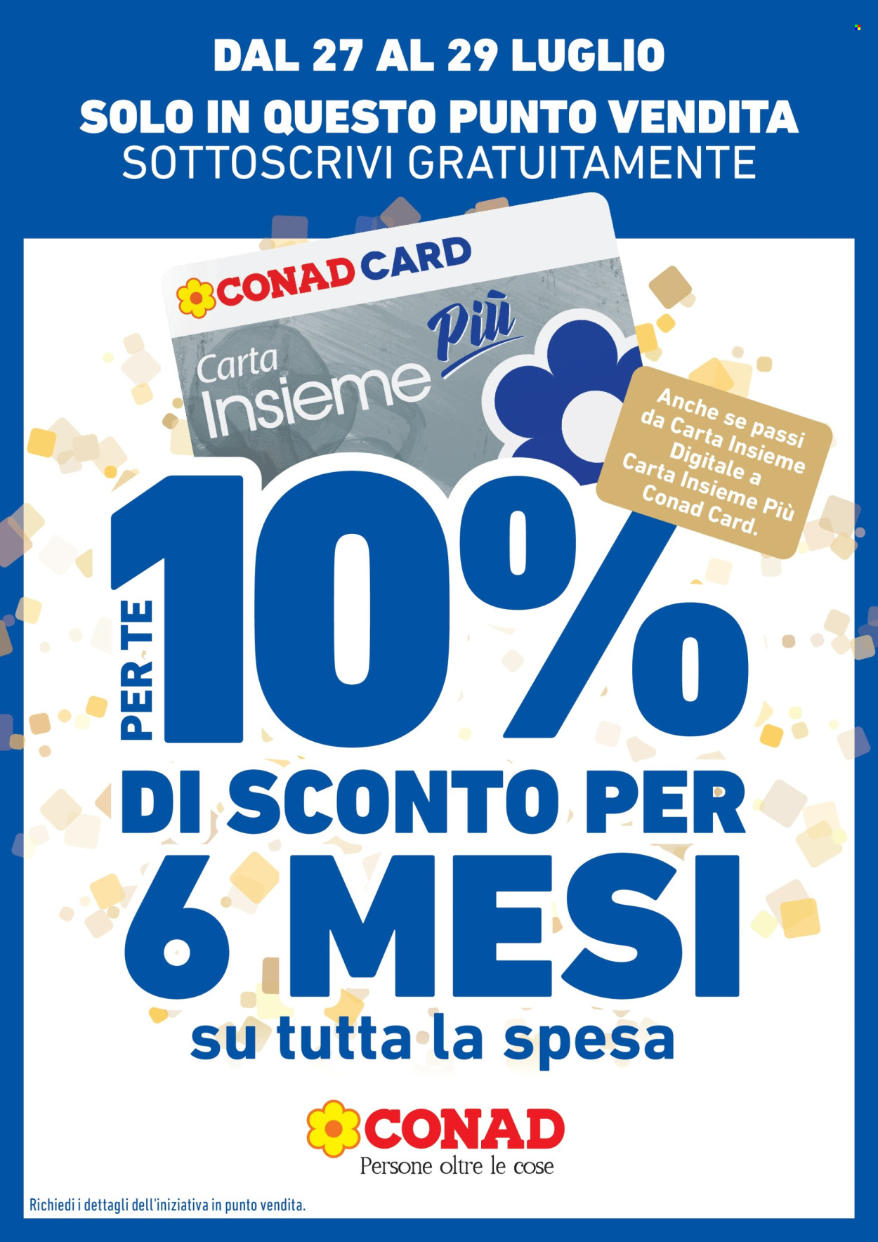Volantino Conad City - 27/7/2026 - 29/7/2026. Pagina 1