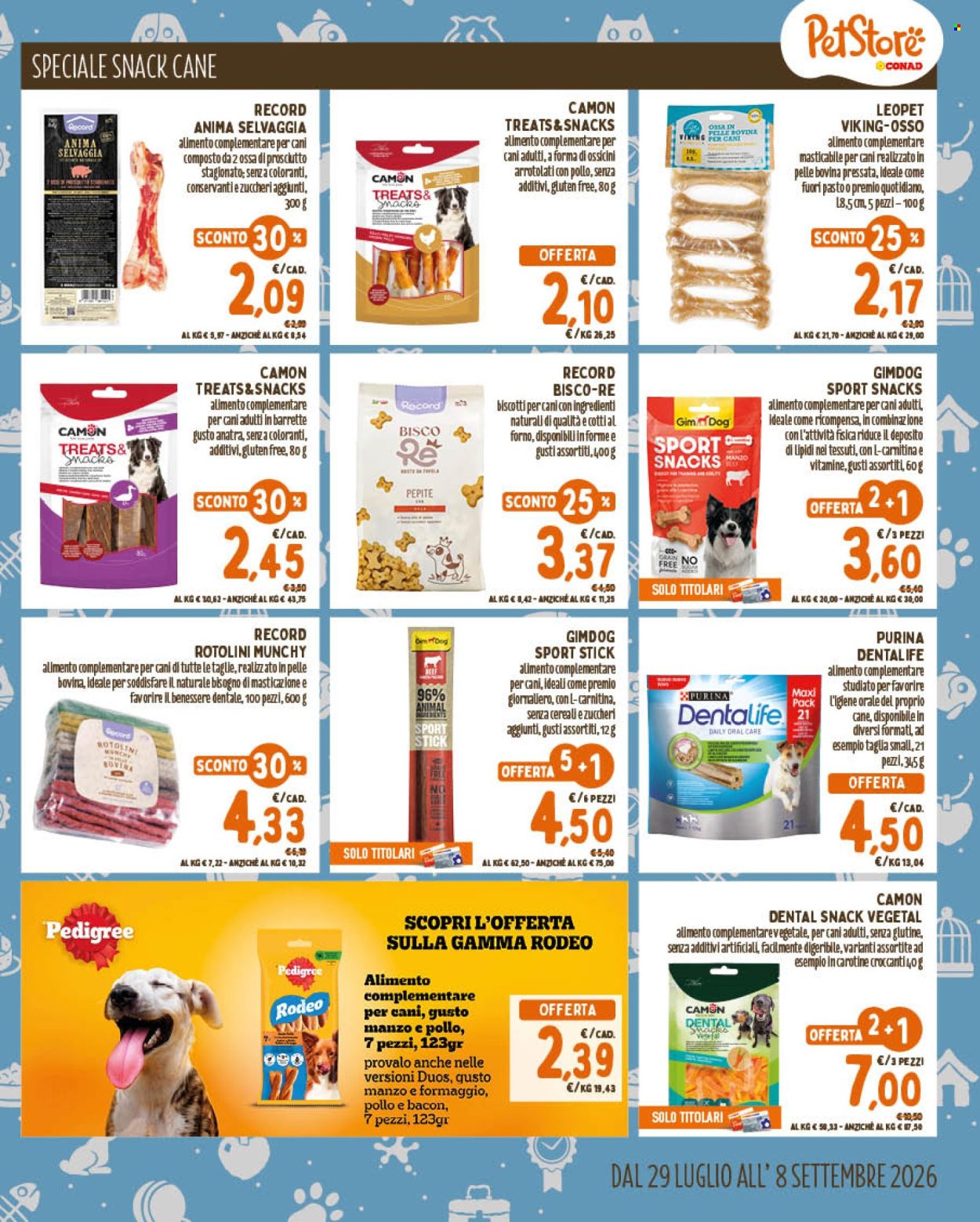 Volantino Pet Store Conad - 29/7/2026 - 8/9/2026. Pagina 7