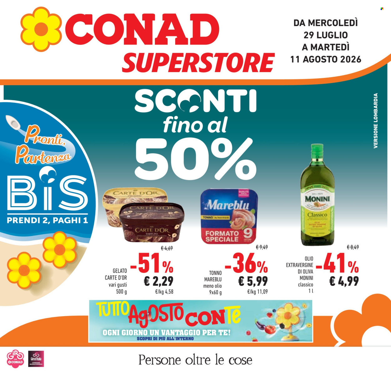Volantino Conad Superstore - 29/7/2026 - 11/8/2026. Pagina 1