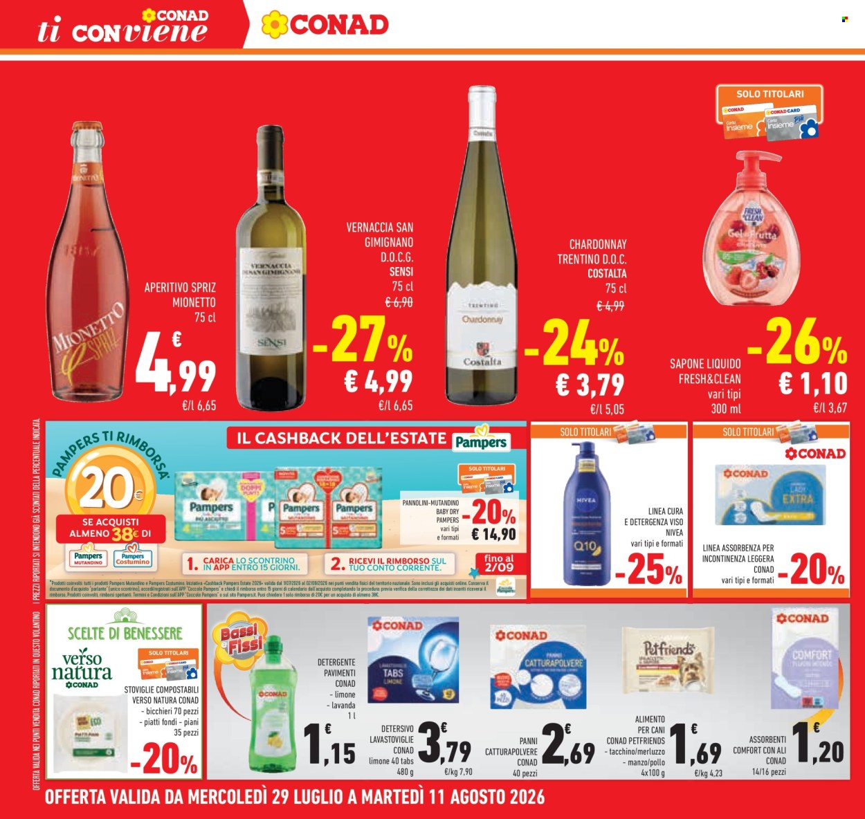 Volantino Conad - 29/7/2026 - 11/8/2026. Pagina 34