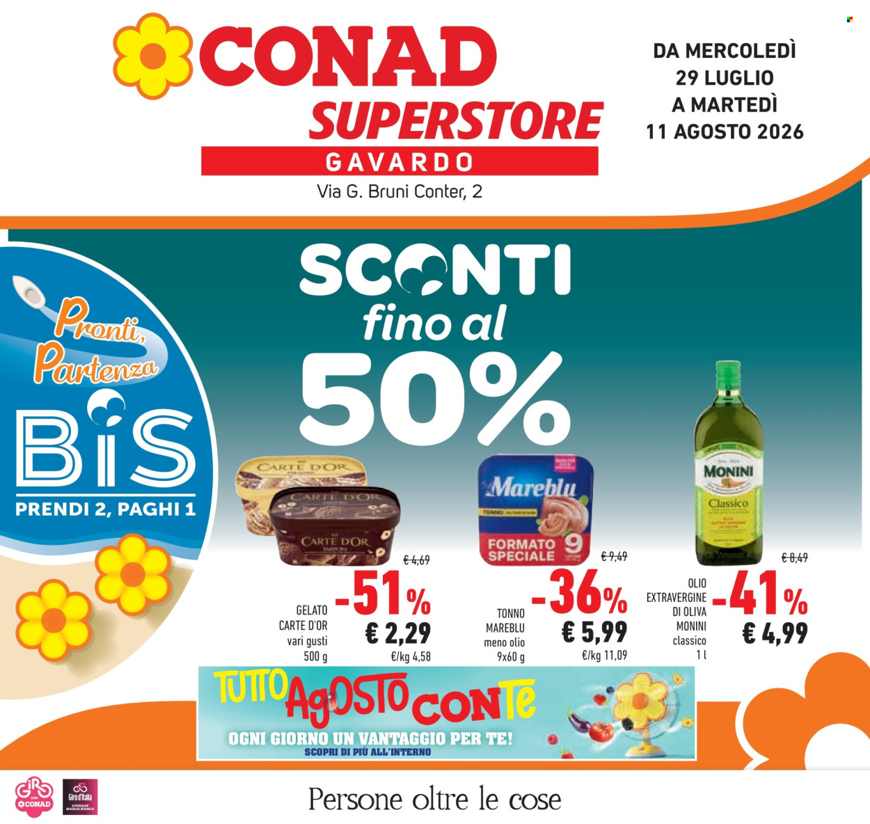 Volantino Conad Superstore - 29/7/2026 - 11/8/2026. Pagina 1