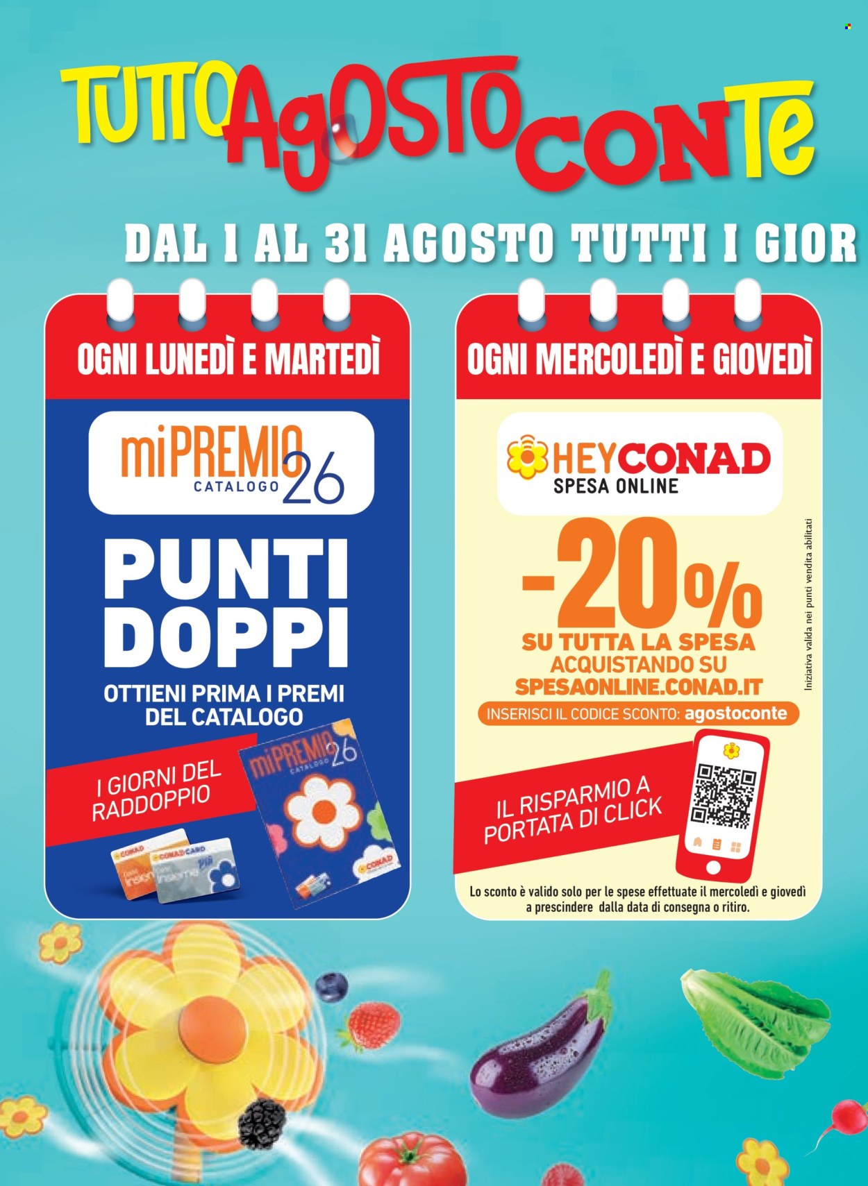 Volantino Margherita Conad - 29/7/2026 - 11/8/2026. Pagina 2