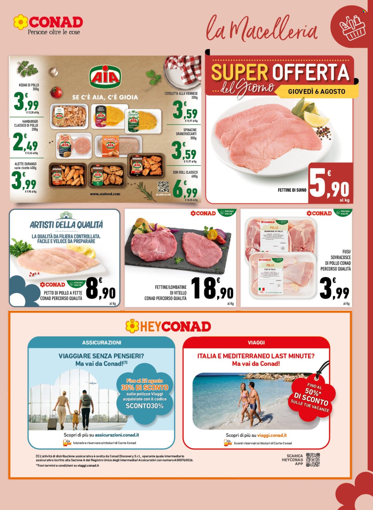 Volantino Margherita Conad - 29/7/2026 - 9/8/2026. Pagina 3
