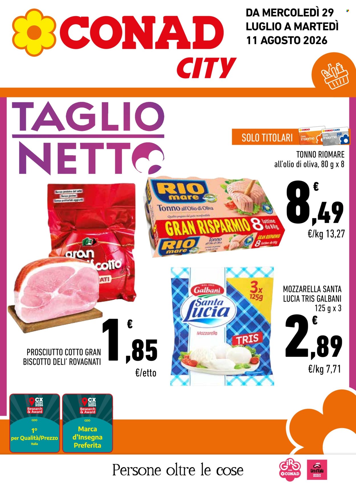 Volantino Conad City - 29/7/2026 - 11/8/2026. Pagina 1