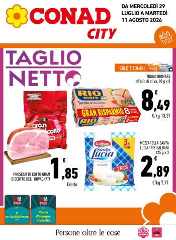 Volantino Conad City - 29/7/2026 - 11/8/2026.