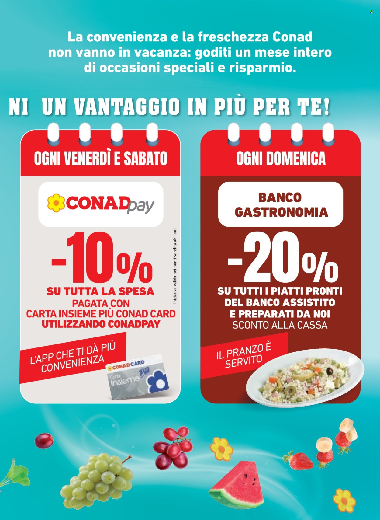 Volantino Margherita Conad - 29/7/2026 - 11/8/2026. Pagina 3