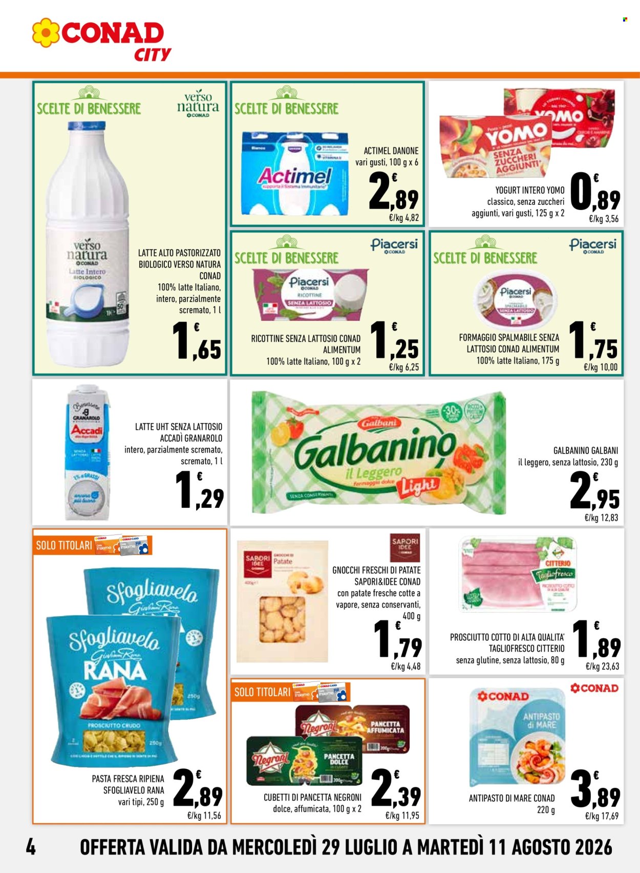 Volantino Conad City - 29/7/2026 - 11/8/2026. Pagina 4