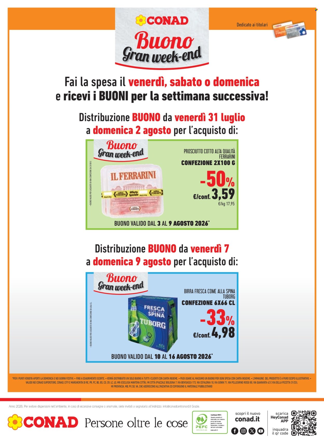 Volantino Margherita Conad - 29/7/2026 - 11/8/2026. Pagina 20